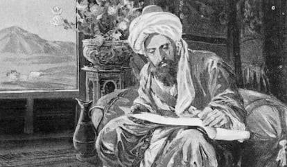 Imagen del erudito persa Omar Khayyam