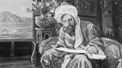 Imagen del erudito persa Omar Khayyam