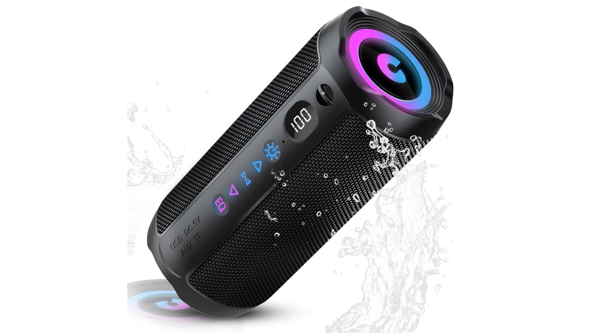 Altavoz portátil con hasta 25 horas de autonomía.