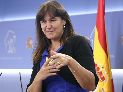 La diputada de JxCat, Laura Borràs, en el Congreso.