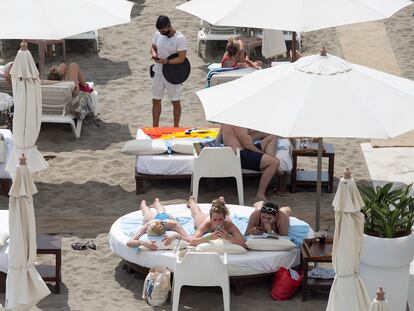 Playa de La Carihuela, en la localidad de Torremolinos (Málaga).