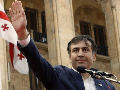 Mikhail Saakashvili en 2008, cuando era presidente de Gerogia.