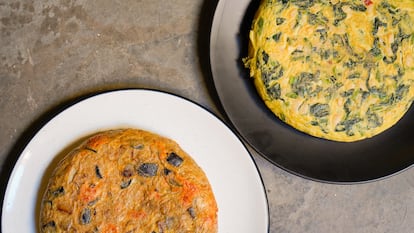 Receta de tortillas con verduras