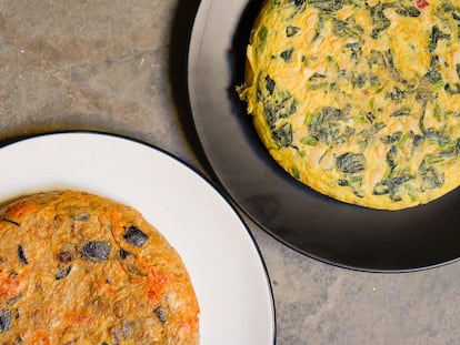 Sin cebolla y sin patata: dos tortillas fáciles de verduras