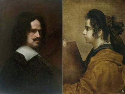 Diego Rodríguez de Silva y Velázquez y Juana Pacheco en dos retratos diferentes obra del propio Velázquez.