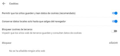 Aquí podemos activar esta interesante opción del historial de Google Chrome