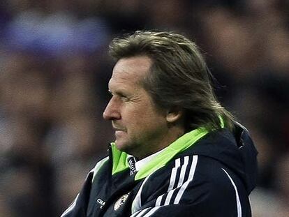 Bernd Schuster, en un partido del Madrid en el Bernabéu.