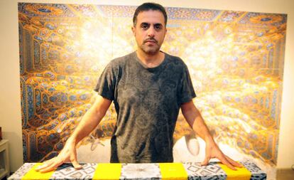 El artista saudí Abdulnasser Gharem, el pasado diciembre.