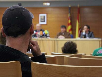 Asistentes al curso de reeducación para maltratadores.