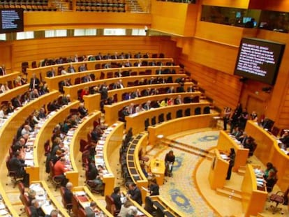 Vista general del pleno del Senado.