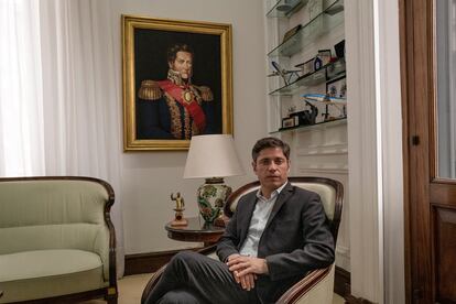 Axel Kicillof en La Plata el 4 de octubre.