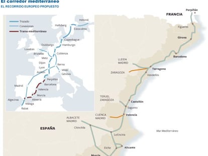 El corredor ferroviario mediterráneo garantiza la conexión con Algeciras
