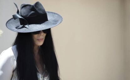 Cher, el pasado 3 de junio en el funeral de su exmarido, Gregg Allman.