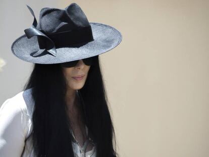 Cher, el pasado 3 de junio en el funeral de su exmarido, Gregg Allman.