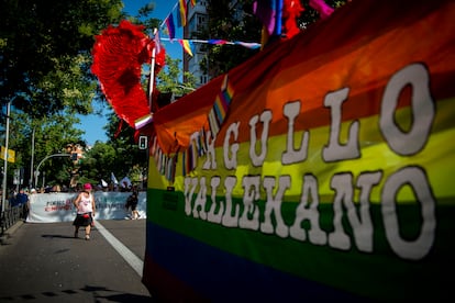 La manifestación del Orgullo Vallekano en junio de 2023.