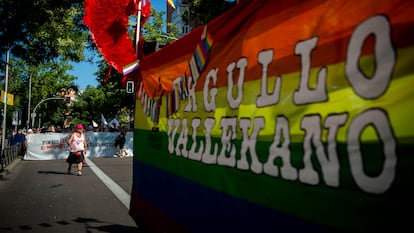La manifestación del Orgullo Vallekano en junio de 2023.