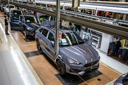 Coches Cupra Formentor en la planta de Martorell (Barcelona).