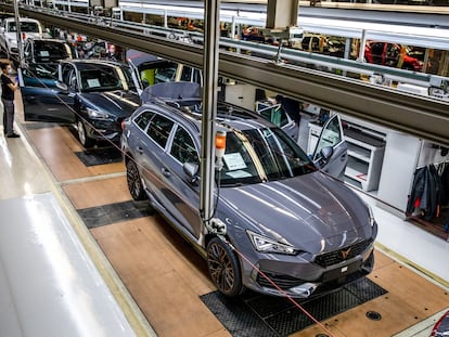 Coches Cupra Formentor en la planta de Martorell (Barcelona).