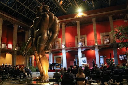 Exposicin de Manuel Felgurez en el Museo Jos Luis Cuevas, en Ciudad de Mxico