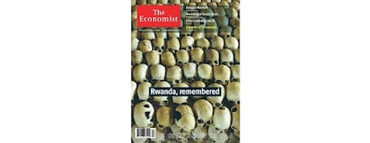 Con motivo del décimo aniversario del genocidio de Ruanda, The Economist publicó esta portada el 27 de marzo de 2004