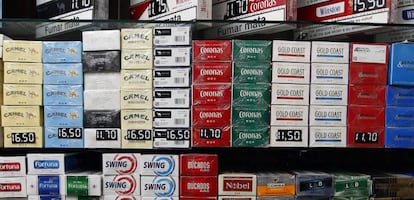 Diversas marcas de tabaco