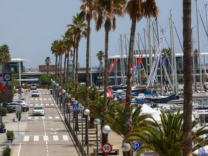 El Port Olímpic de Barcelona, esta semana.