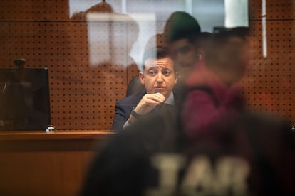 El juez Iván Olavarrieta habla en el caso de Wilson Verdugo Díaz este jueves.