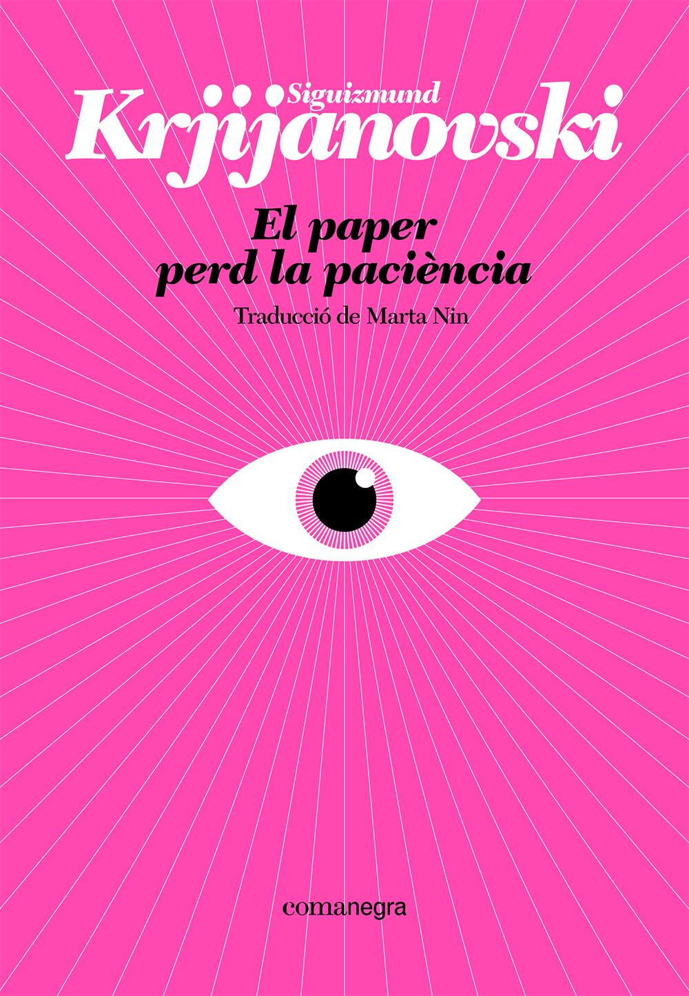 Portada de 'El paper perd la paciència' de Siguizmund Krjijanovski.