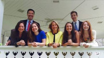 James Comey com a família.