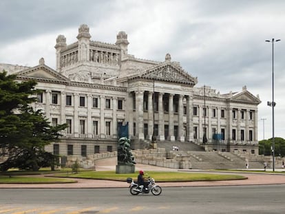 O Palácio Legislativo do Uruguai.