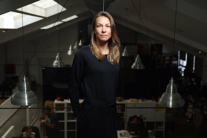 Sofia Heigeis, CEO de la empresa farmacéutica sueca Oncopeptides, en sus oficinas en Madrid.