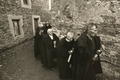 Procesión de Semana Santa en la localidad zamorana de Bercianos de Aliste.