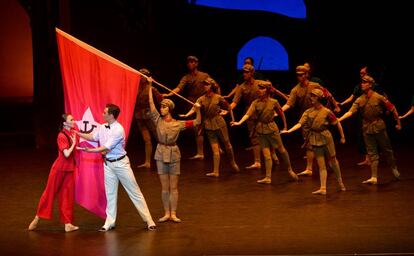 Una escena del espectáculo del Ballet Nacional de China.