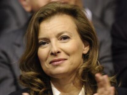 Valérie Trierweiler, pareja de François Hollande.