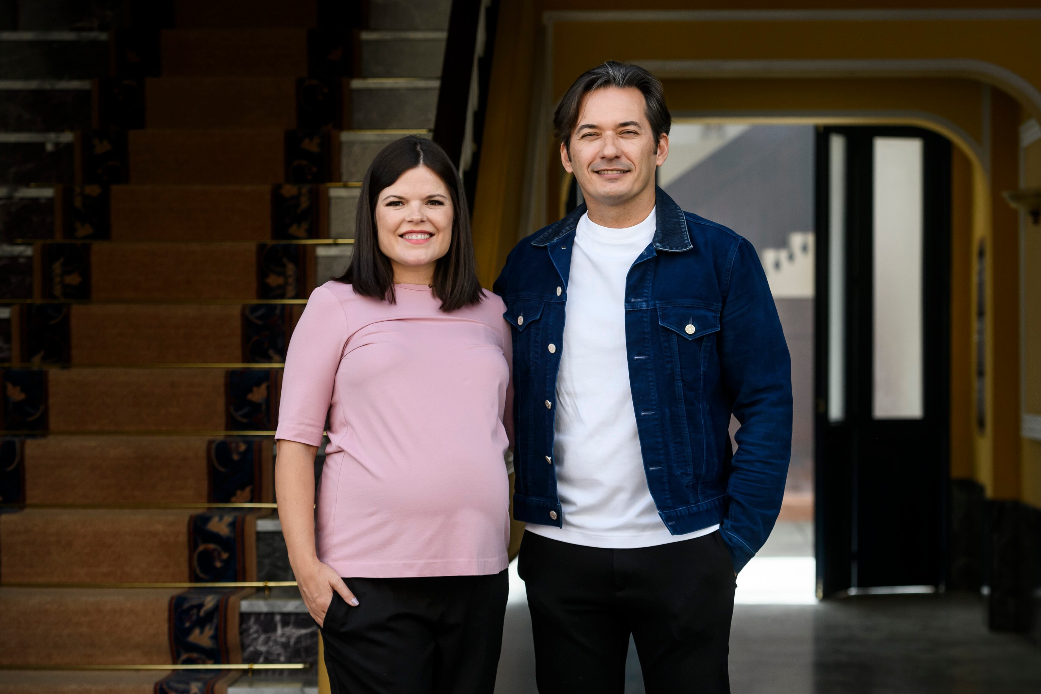 Laura y Alberto Caballero, los hermanos creadores de la serie, el pasado martes.