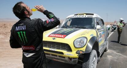 Nani Roma durante la décima etapa del Rally Dakar