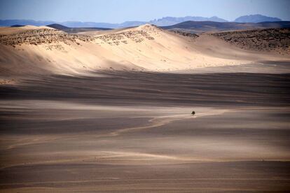 Vista general de las dunas de arena por donde discurre la Etapa 3 de la 13ª edición de Titan Desert 2018.