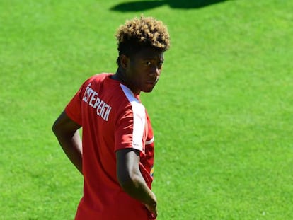 Alaba, en un entrenamiento con la selecci&oacute;n austr&iacute;aca.