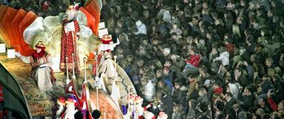 La Cabalgata de los Reyes Mayos de 2011 en Barcelona.