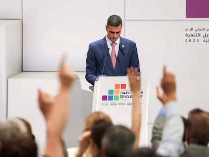 Pedro Sánchez, este lunes en Sevilla.