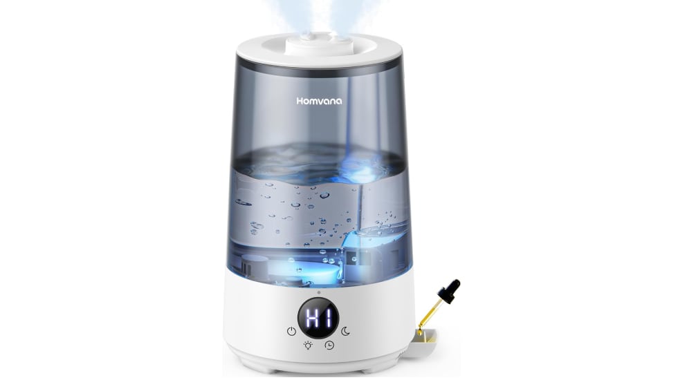 Humidificador ultrasónico y silencioso con bandeja de aromaterapia.