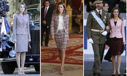 De izquierda a derecha: en 2011, 2012 y 2013.