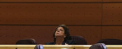 Rita Barberá, aquest dimarts, durant el ple del Senat.