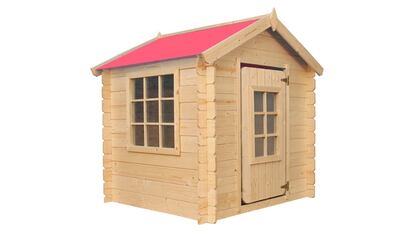 Casita de madera para niños de grandes dimensiones.