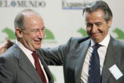 Los expresidentes de Caja Madrid, Miguel Blesa y Rodrigo Rato, en una imagen de archivo.