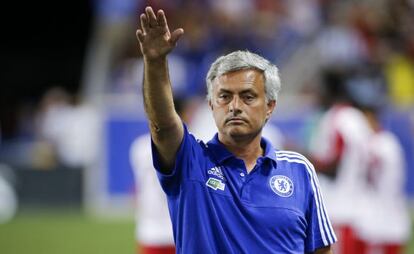 Mourinho, en el New York-Chelsea jugado en Nueva Jersey.