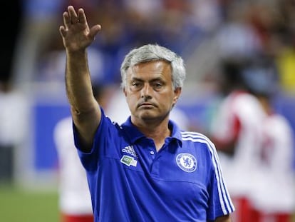 Mourinho, en el New York-Chelsea jugado en Nueva Jersey.