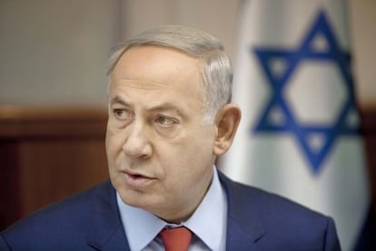 Netanyahu, no domingo em Jerusalém.