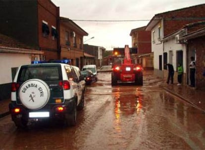 Inundaciones en Villarrubia de los Ojos (Ciudad Real) .