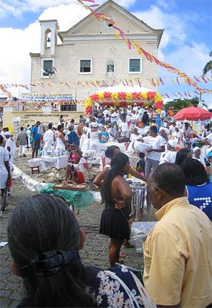 El sincretismo, el espíritu de Bahía, en plena fiesta de San Roque.